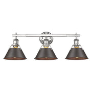 Orwell 3-Light Bath Vanity Light in Chrome