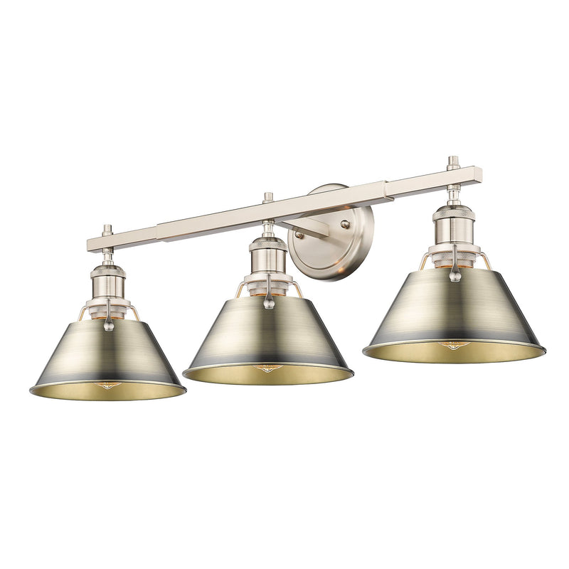 Orwell 3-Light Bath Vanity Light in Pewter