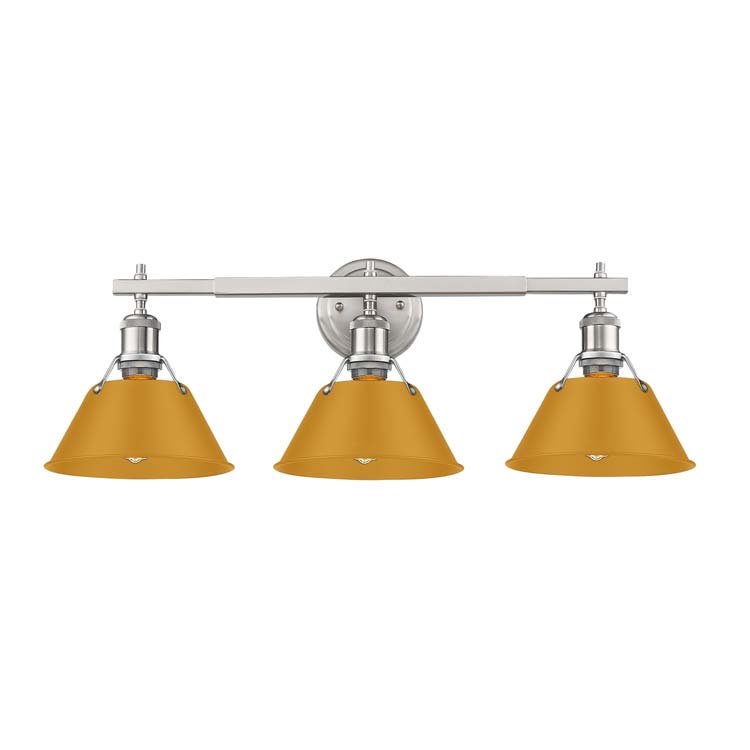 Orwell 3-Light Bath Vanity Light in Pewter