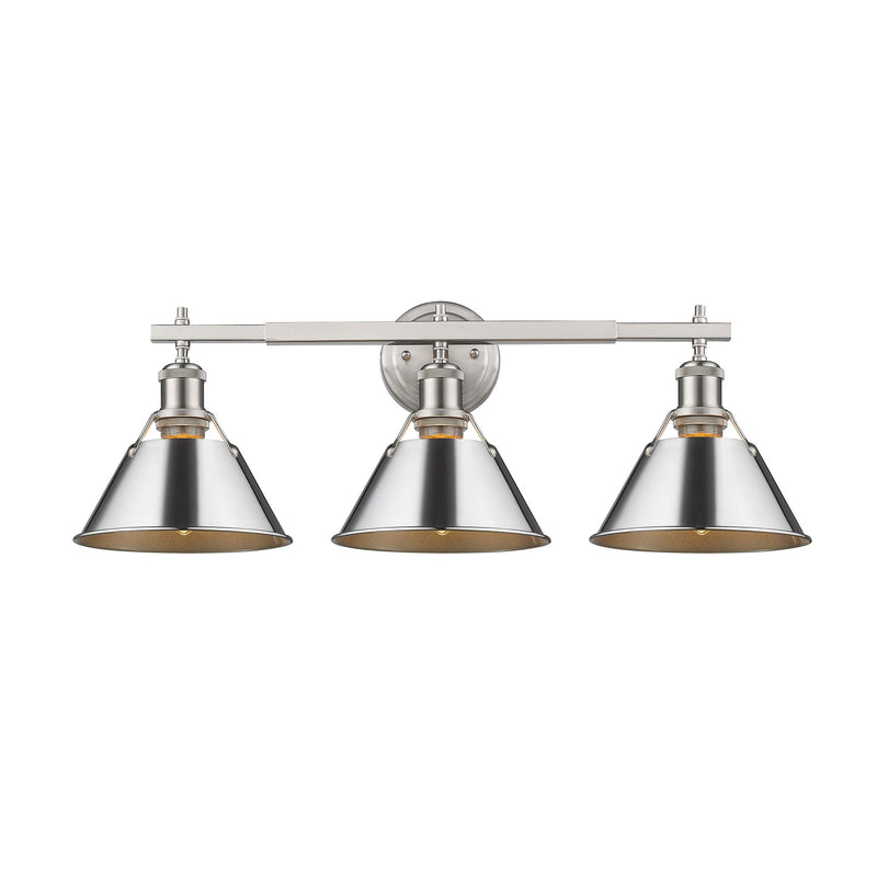 Orwell 3-Light Bath Vanity Light in Pewter