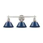 Orwell 3-Light Bath Vanity Light in Pewter