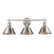 Orwell 3-Light Bath Vanity Light in Pewter