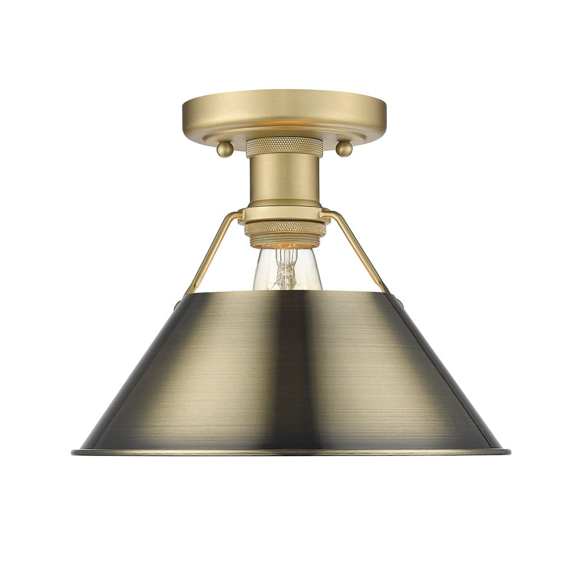 Orwell Semi-Flush Mount in Brushed Champagne Brass