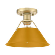 Orwell Semi-Flush Mount in Brushed Champagne Brass