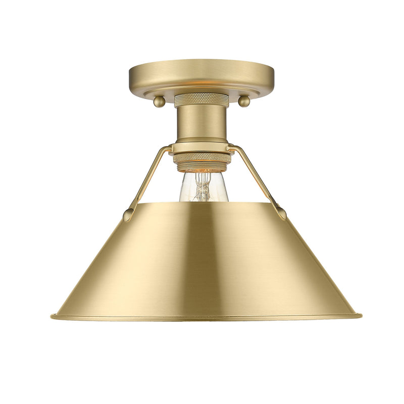Orwell Semi-Flush Mount in Brushed Champagne Brass