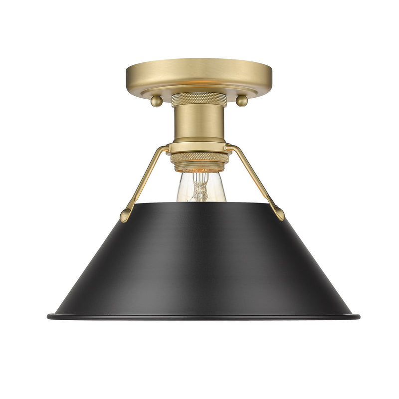 Orwell Semi-Flush Mount in Brushed Champagne Brass