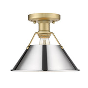 Orwell Semi-Flush Mount in Brushed Champagne Brass