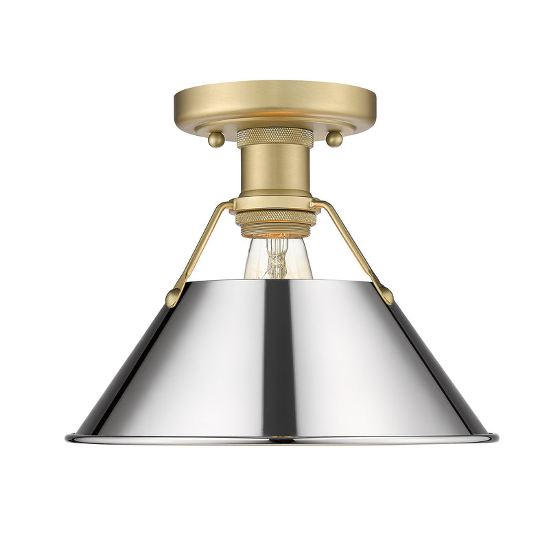 Orwell Semi-Flush Mount in Brushed Champagne Brass