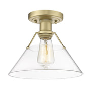 Orwell Semi-Flush Mount in Brushed Champagne Brass