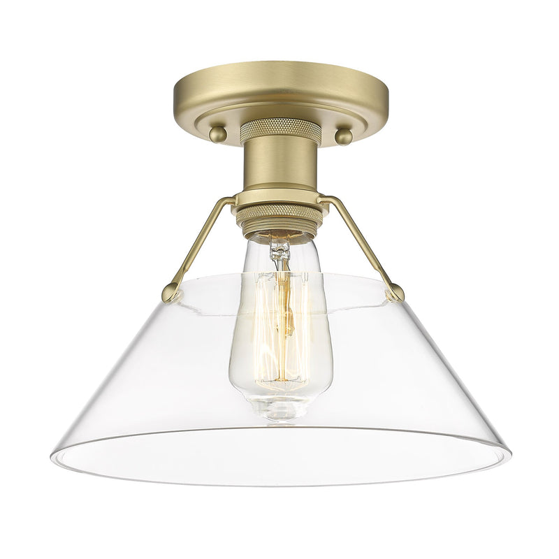 Orwell Semi-Flush Mount in Brushed Champagne Brass