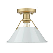 Orwell Semi-Flush Mount in Brushed Champagne Brass