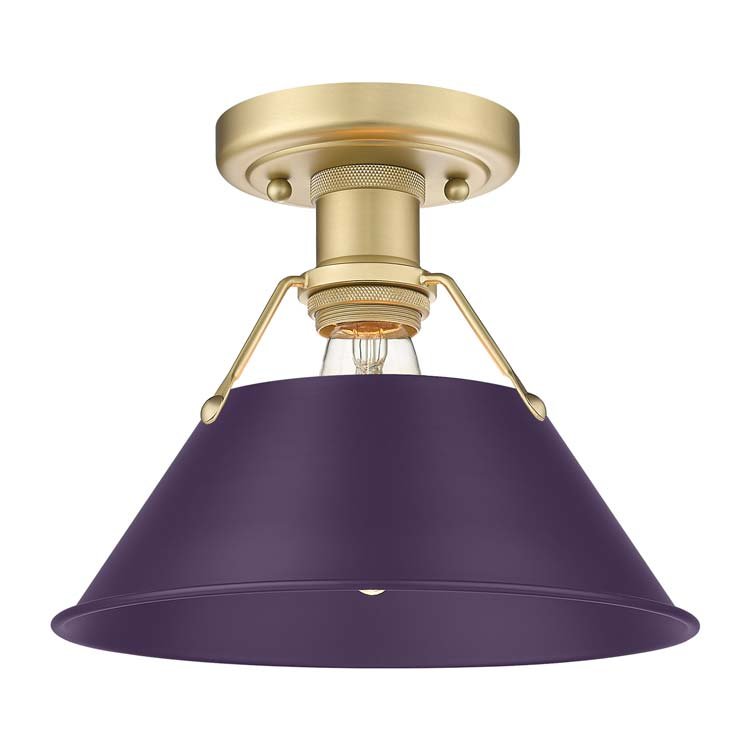 Orwell Semi-Flush Mount in Brushed Champagne Brass