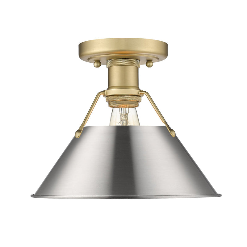 Orwell Semi-Flush Mount in Brushed Champagne Brass