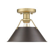 Orwell Semi-Flush Mount in Brushed Champagne Brass