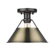 Orwell Semi-Flush Mount in Matte Black