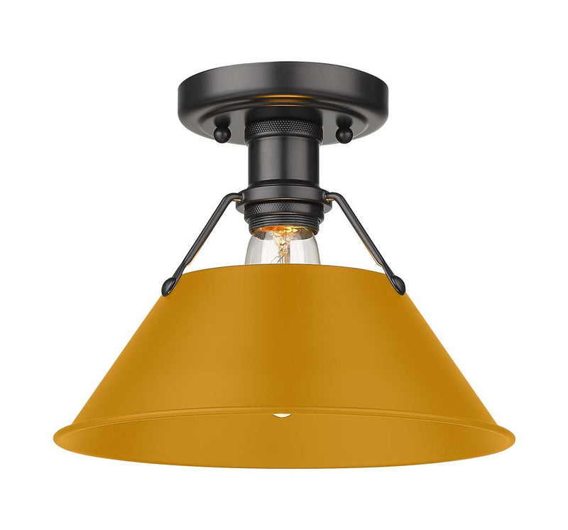 Orwell Semi-Flush Mount in Matte Black