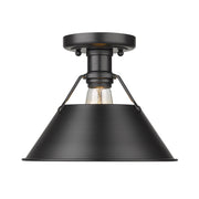 Orwell Semi-Flush Mount in Matte Black