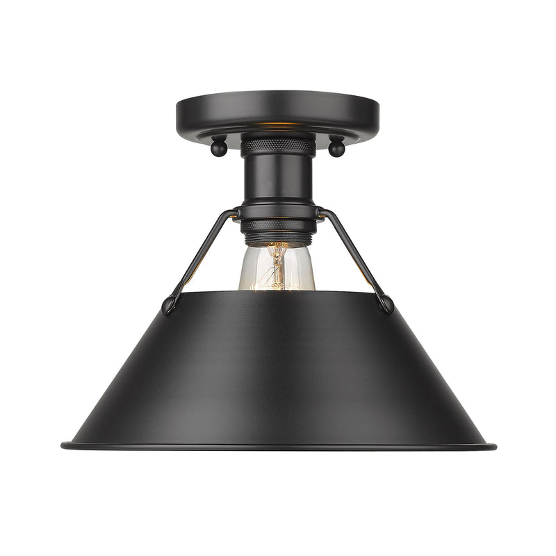 Orwell Semi-Flush Mount in Matte Black