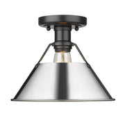 Orwell Semi-Flush Mount in Matte Black