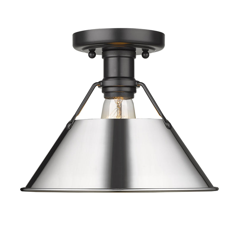 Orwell Semi-Flush Mount in Matte Black