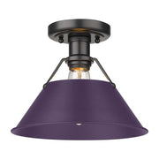 Orwell Semi-Flush Mount in Matte Black