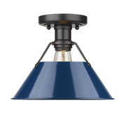 Orwell Semi-Flush Mount in Matte Black