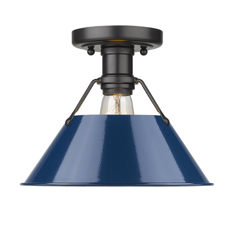 Orwell Semi-Flush Mount in Matte Black