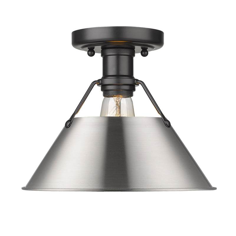 Orwell Semi-Flush Mount in Matte Black