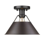 Orwell Semi-Flush Mount in Matte Black