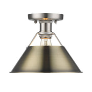 Orwell Semi-Flush Mount in Pewter
