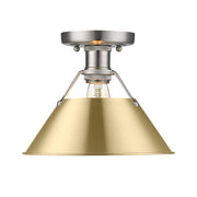 Orwell Semi-Flush Mount in Pewter