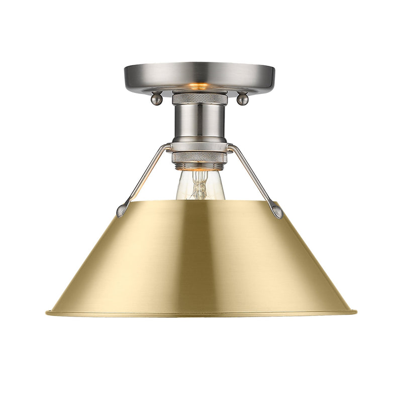 Orwell Semi-Flush Mount in Pewter
