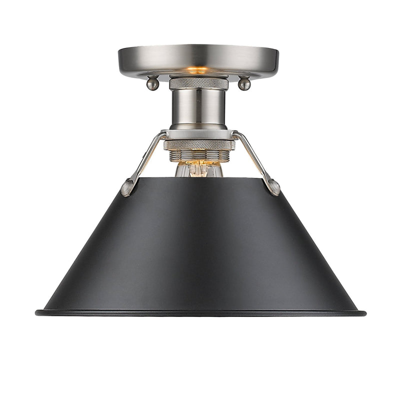 Orwell Semi-Flush Mount in Pewter