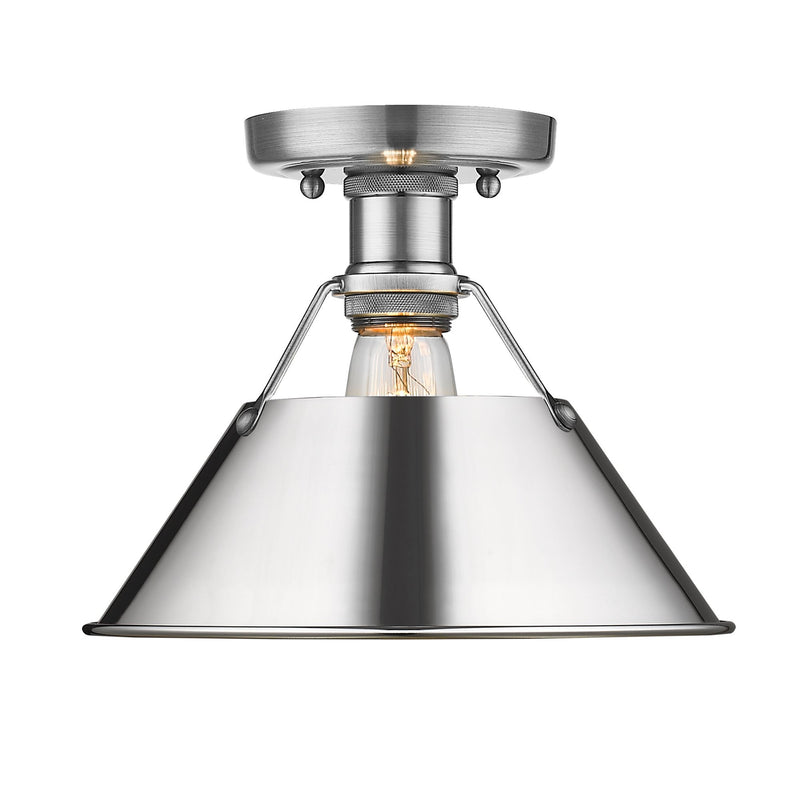 Orwell Semi-Flush Mount in Pewter