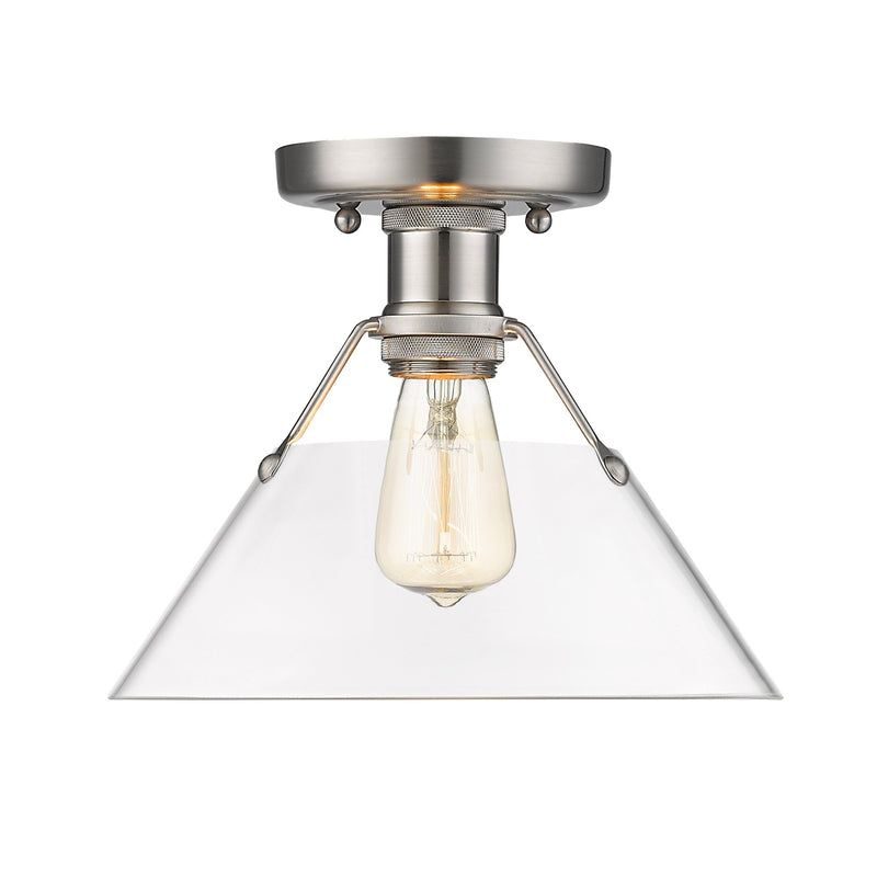 Orwell Semi-Flush Mount in Pewter