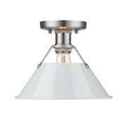 Orwell Semi-Flush Mount in Pewter