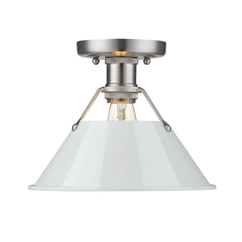 Orwell Semi-Flush Mount in Pewter
