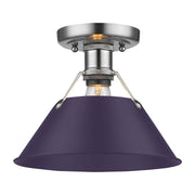 Orwell Semi-Flush Mount in Pewter