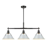 Orwell 3-Light Linear Pendant in Matte Black