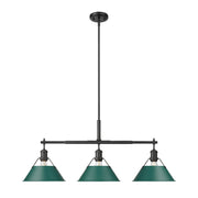 Orwell 3-Light Linear Pendant in Matte Black