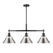 Orwell 3-Light Linear Pendant in Matte Black