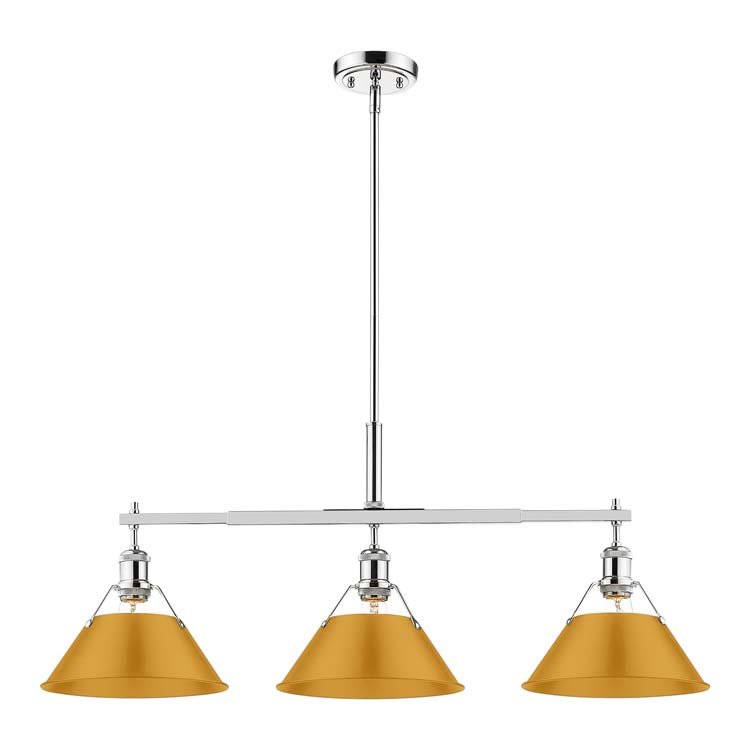 Orwell 3-Light Linear Pendant in Chrome