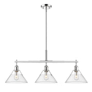Orwell 3-Light Linear Pendant in Chrome