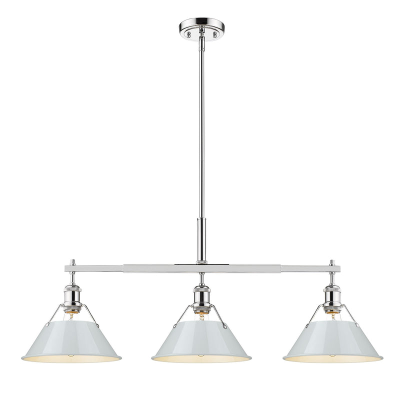 Orwell 3-Light Linear Pendant in Chrome