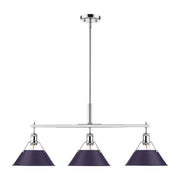Orwell 3-Light Linear Pendant in Chrome