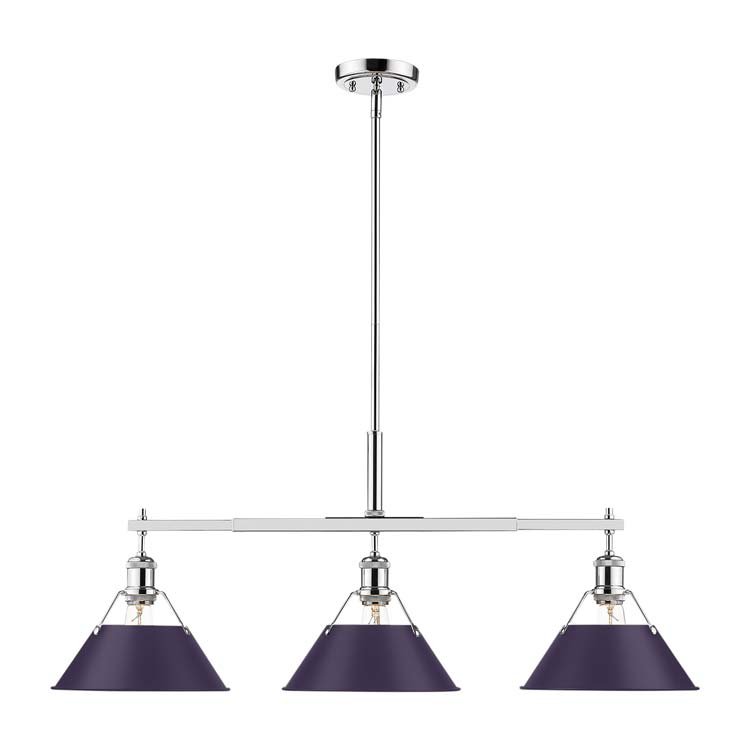 Orwell 3-Light Linear Pendant in Chrome