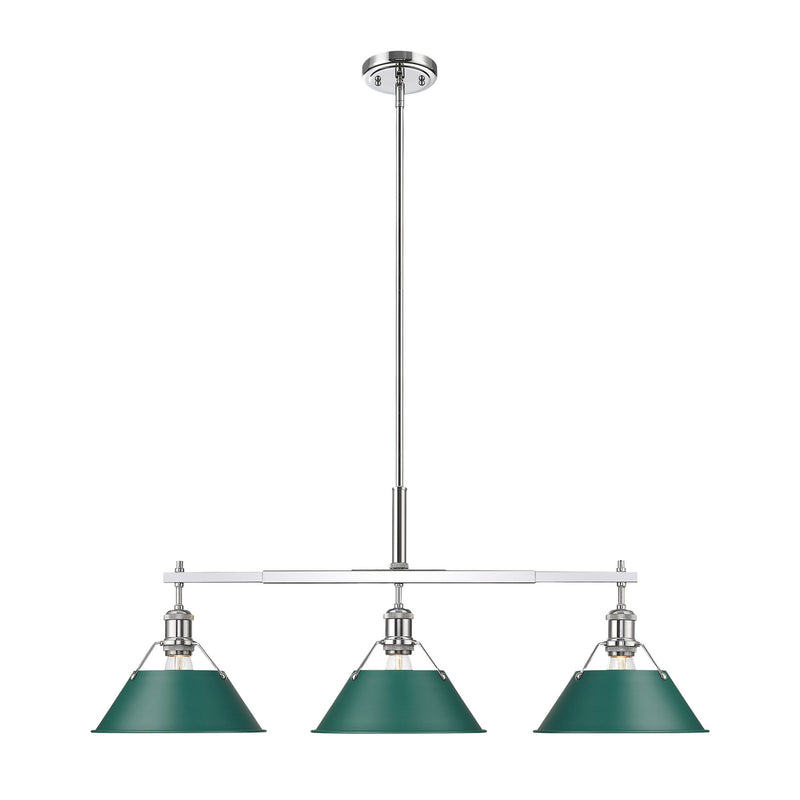 Orwell 3-Light Linear Pendant in Chrome