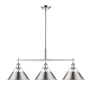 Orwell 3-Light Linear Pendant in Chrome