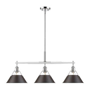 Orwell 3-Light Linear Pendant in Chrome