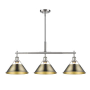 Orwell 3-Light Linear Pendant in Pewter
